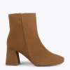 MiMaO ShopOnline PARIS – Bottines à Talon Bloc Et Bout Carré CAMEL Boutique 23