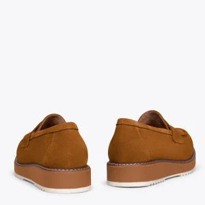 magasin paris MiMaO ShopOnline CASUAL – Mocassins Pour Femmes Avec Plateforme MARRON 13