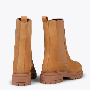 MiMaO ShopOnline CAMBRIDGE – Bottines Chelsea CAMEL à Semelle Track site soldes 13