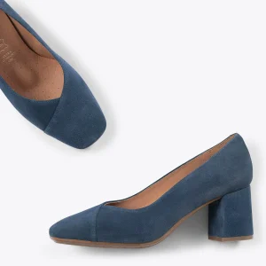 MiMaO ShopOnline EMMA – Chaussures à Talon à Bout Carré BLEU Top ventes 11