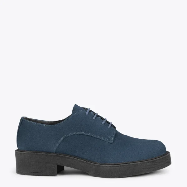 MiMaO ShopOnline BLUCHER – Chaussures à Lacets Pour Femmes BLEU MARINE en vente 1