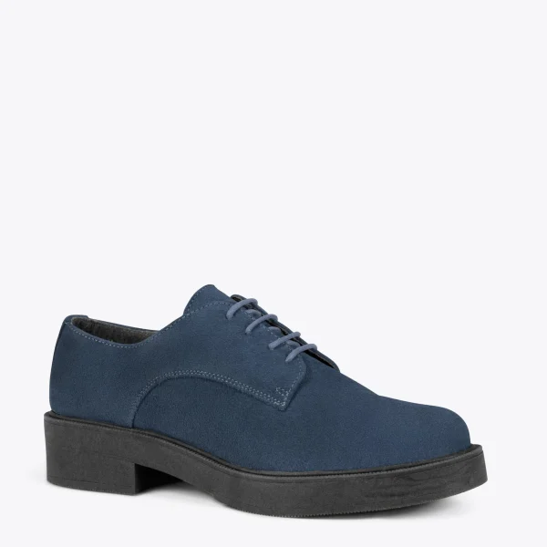 MiMaO ShopOnline BLUCHER – Chaussures à Lacets Pour Femmes BLEU MARINE en vente 5