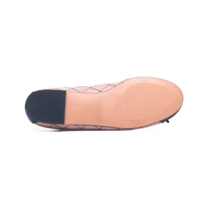 MiMaO ShopOnline BALLERINE LACET – Ballerine TAUPE Avec Broderie Losange soldes 25