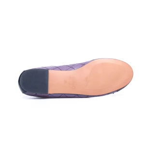 MiMaO ShopOnline BALLERINE LACET – Ballerine VIOLET Avec Broderie Losange à prix promos 25