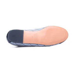 MiMaO ShopOnline BALLERINE LACET – Ballerine GRIS Avec Broderie Losange qualité d’originales 25