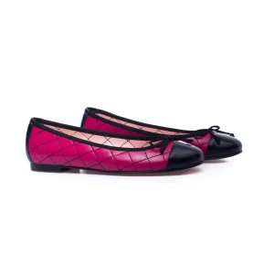 site officiel MiMaO ShopOnline BALLERINE LACET – Ballerine FUCHSIA Avec Broderie Losange 13