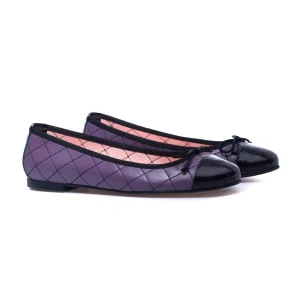 MiMaO ShopOnline BALLERINE LACET – Ballerine VIOLET Avec Broderie Losange à prix promos 13