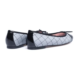 MiMaO ShopOnline BALLERINE LACET – Ballerine GRIS Avec Broderie Losange qualité d’originales 15