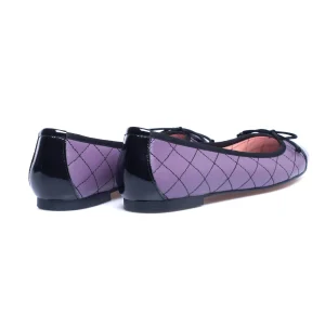 MiMaO ShopOnline BALLERINE LACET – Ballerine VIOLET Avec Broderie Losange à prix promos 17