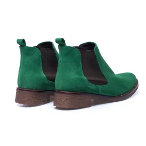 MiMaO ShopOnline CHELSEA- Bottines à Talons Plat Pour Femme VERT Livraison gratuite 14