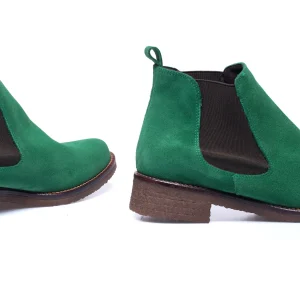 MiMaO ShopOnline CHELSEA- Bottines à Talons Plat Pour Femme VERT Livraison gratuite 16