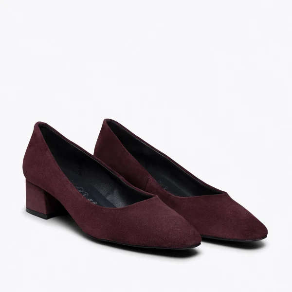 MiMaO ShopOnline URBAN TREND – Chaussure à Bout Carré BORDEAUX Livraison gratuite 3