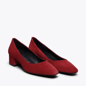 MiMaO ShopOnline URBAN TREND – Chaussure à Bout Carré ROUGE grande surprise 11