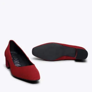 MiMaO ShopOnline URBAN TREND – Chaussure à Bout Carré ROUGE grande surprise 17