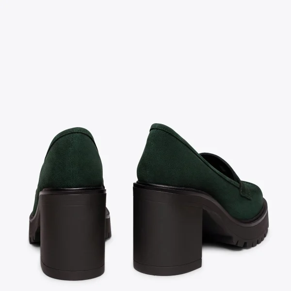 MiMaO ShopOnline MOCASSIN TRACK – Chaussures à Talons Hauts Et Chaussures à Plateforme VERT vente chaude 4