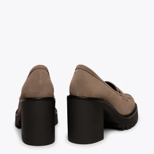 en vente MiMaO ShopOnline MOCASSIN TRACK – Chaussures à Talons Hauts Et Chaussures à Plateforme TAUPE 13