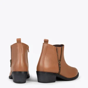 MiMaO ShopOnline BASIC – Bottines Basses Pour Femme CAMEL Livraison internationale 13