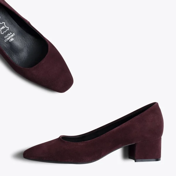 MiMaO ShopOnline URBAN TREND – Chaussure à Bout Carré BORDEAUX Livraison gratuite 4