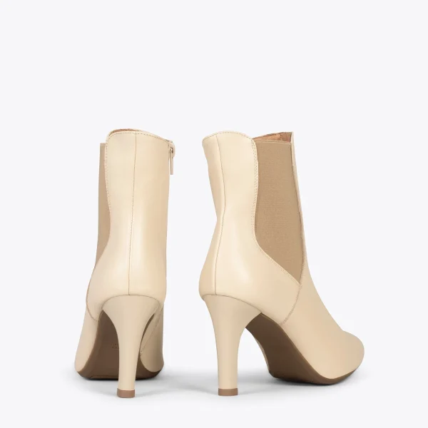 mode MiMaO ShopOnline BOTTINE GLAM – Bottines Habillées à Talon Haut BEIGE 4