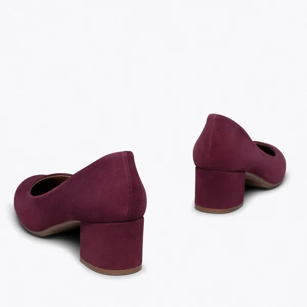 marques pas cher MiMaO ShopOnline URBAN ROND – Chaussure à Talon Bas BORDEAUX 5