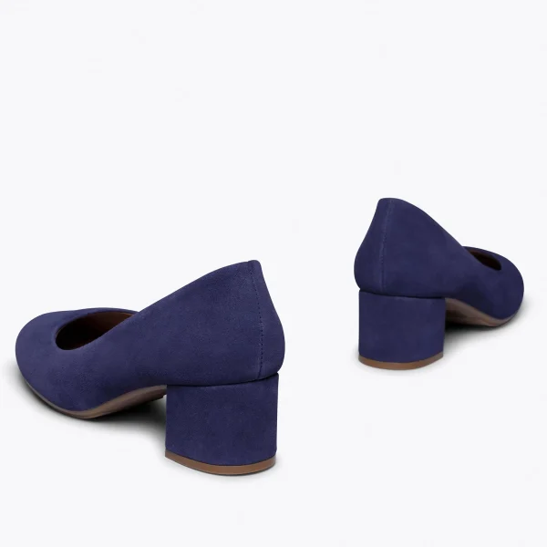 en ligne vente MiMaO ShopOnline URBAN ROND – Chaussure à Talon Bas BLEU 5