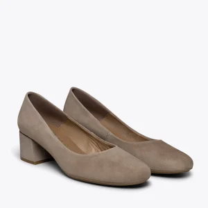 achat MiMaO ShopOnline URBAN ROND – Chaussure à Talon Bas TAUPE 11