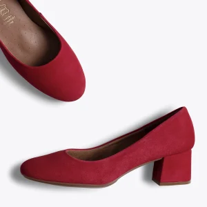 pas cher en vente MiMaO ShopOnline URBAN ROND – Chaussure à Talon Bas ROUGE 13