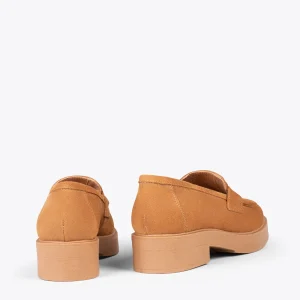 Couleurs variées MiMaO ShopOnline CASUAL – Mocassins Basiques En Forme De Masque CAMEL 13