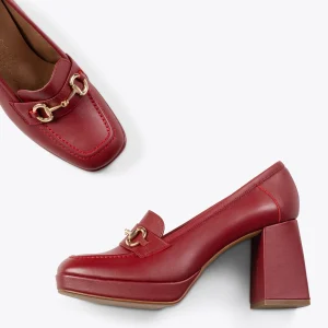 MiMaO ShopOnline ANNETTE – Mocassins Pour Femme à Talon Et Plateforme BORDEAUX soldes luxe 11