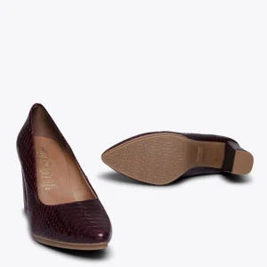 MiMaO ShopOnline URBAN SAUVAGE – Escarpins BORDEAUX Avec Imprimé Serpent Livraison internationale 17