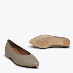 soldes de Noël MiMaO ShopOnline URBAN COMPENSÉ – Chaussures Compensées échancrées En V TAUPE 17