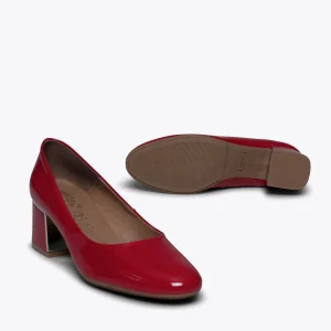 boutique paris MiMaO ShopOnline URBAN DAME – Chaussure En Cuir Verni à Talon Moyen ROUGE 17