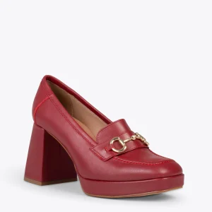 MiMaO ShopOnline ANNETTE – Mocassins Pour Femme à Talon Et Plateforme BORDEAUX soldes luxe 15