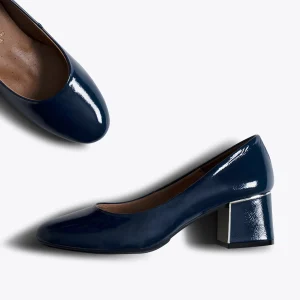 MiMaO ShopOnline URBAN DAME – Chaussure En Cuir Verni à Talon Moyen BLEU MARINE en ligne 13