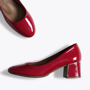 boutique paris MiMaO ShopOnline URBAN DAME – Chaussure En Cuir Verni à Talon Moyen ROUGE 13