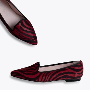 à prix réduits MiMaO ShopOnline SLIPPER ZÈBRE – Slipper Animal Print ROUGE ZEBRE 13