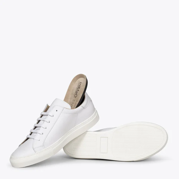 marque pas cher MiMaO ShopOnline SNEAKER M – Baskets Casual Pour Homme BLANC 6