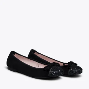 MiMaO ShopOnline BALLET – Ballerine NOIR Avec Bout Glitter Satisfait ou Remboursé 11