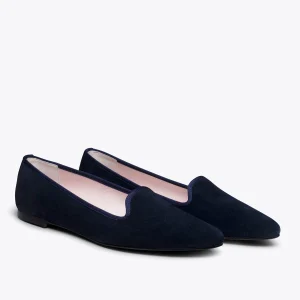 MiMaO ShopOnline SLIPPER – Slipper En Cuir BLEU Avec Bout Pointu magasin pour 13