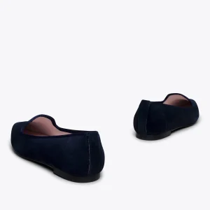 MiMaO ShopOnline SLIPPER – Slipper En Cuir BLEU Avec Bout Pointu magasin pour 15