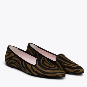 remise en ligne MiMaO ShopOnline SLIPPER ZÈBRE – Slipper Animal Print MARRON ZEBRE 11