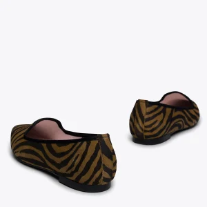 remise en ligne MiMaO ShopOnline SLIPPER ZÈBRE – Slipper Animal Print MARRON ZEBRE 15