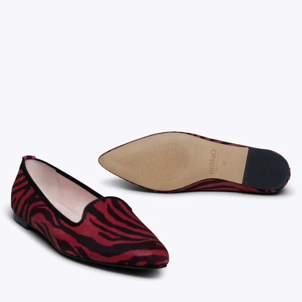 à prix réduits MiMaO ShopOnline SLIPPER ZÈBRE – Slipper Animal Print ROUGE ZEBRE 6