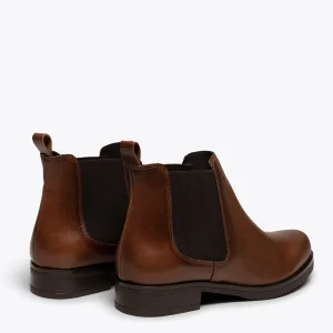 à prix d'occasion MiMaO ShopOnline CHELSEA – Bottine Chelsea En Cuir MARRON CLAIR 15