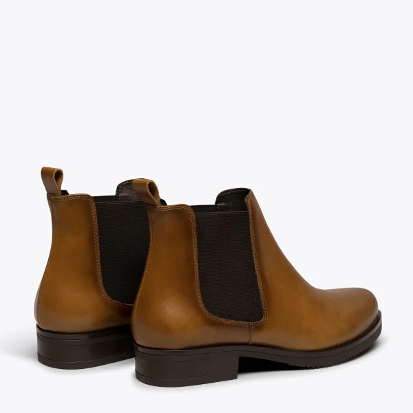 MiMaO ShopOnline CHELSEA – Bottine Chelsea En Cuir CAMEL comparez les prix 5