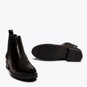 MiMaO ShopOnline CHELSEA – Bottine Chelsea En Cuir NOIR prix pas cher 17