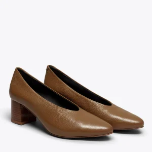 grande marque pas cher MiMaO ShopOnline URBAN STYLE- Chaussures Pour Femme à Talon En Bois MARRON 11