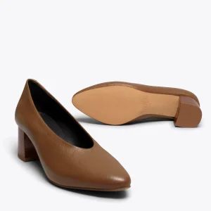 grande marque pas cher MiMaO ShopOnline URBAN STYLE- Chaussures Pour Femme à Talon En Bois MARRON 17