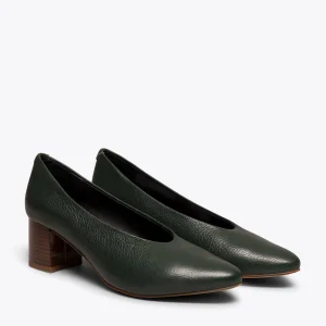 boutiqued en ligne MiMaO ShopOnline URBAN STYLE- Chaussures Pour Femme à Talon En Bois VERT 11