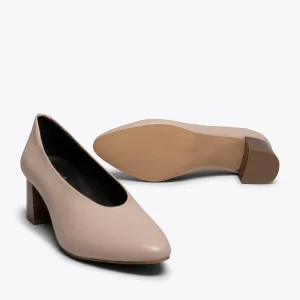 MiMaO ShopOnline URBAN STYLE- Chaussures Pour Femme à Talon En Bois NUDE boutique paris 17